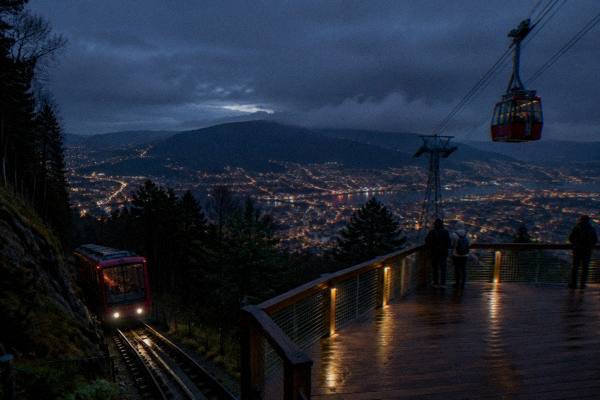 Night Tour, Ulriken & Floyen, Bergen